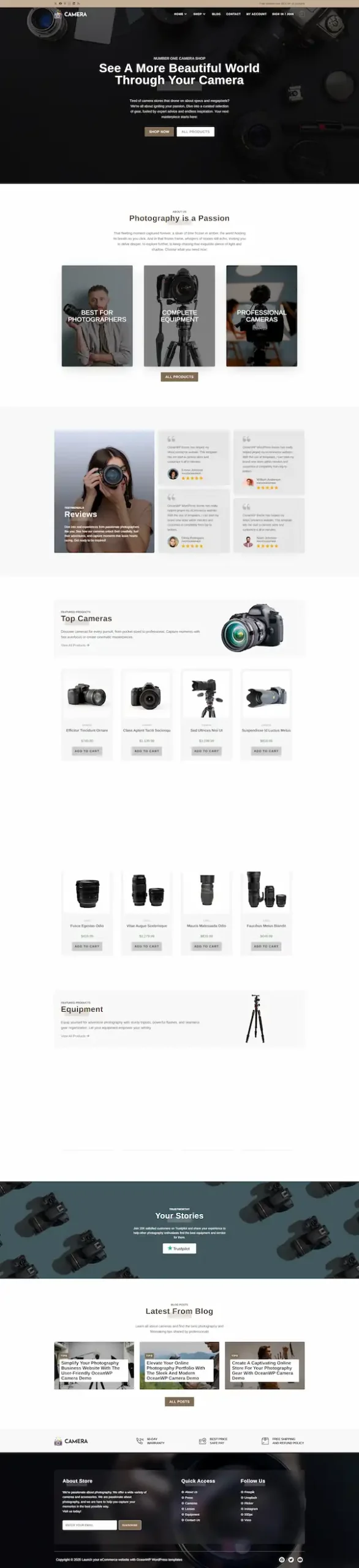 camera 模板预览