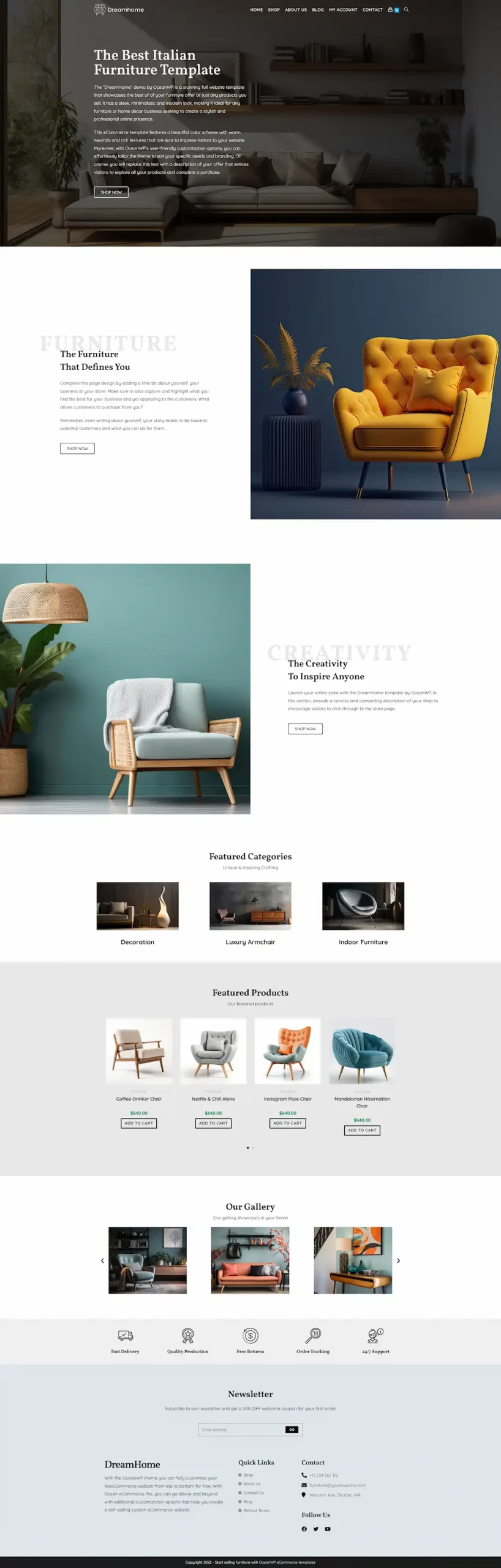 dreamhome 模板预览