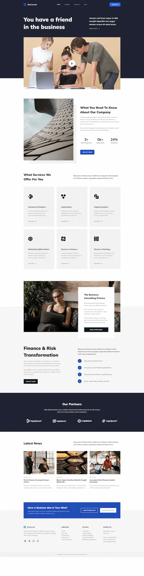bizconsult 模板预览