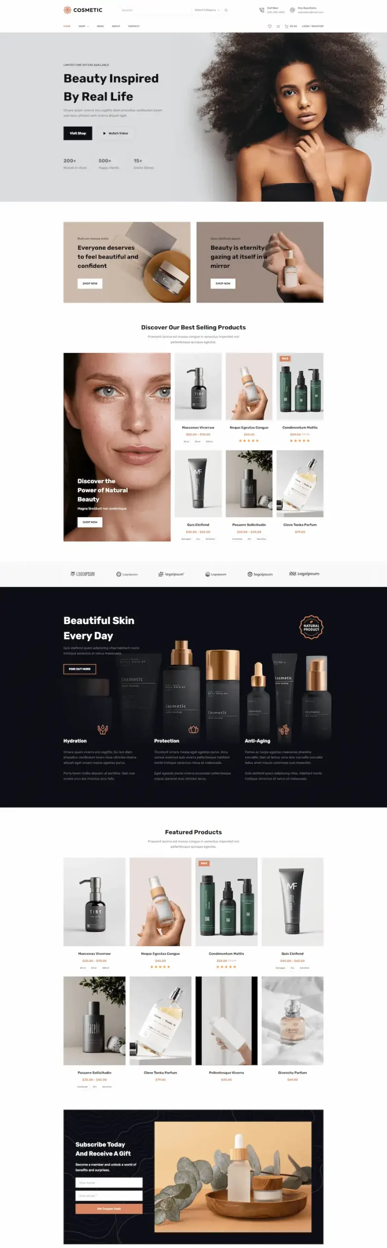 cosmetic 模板预览
