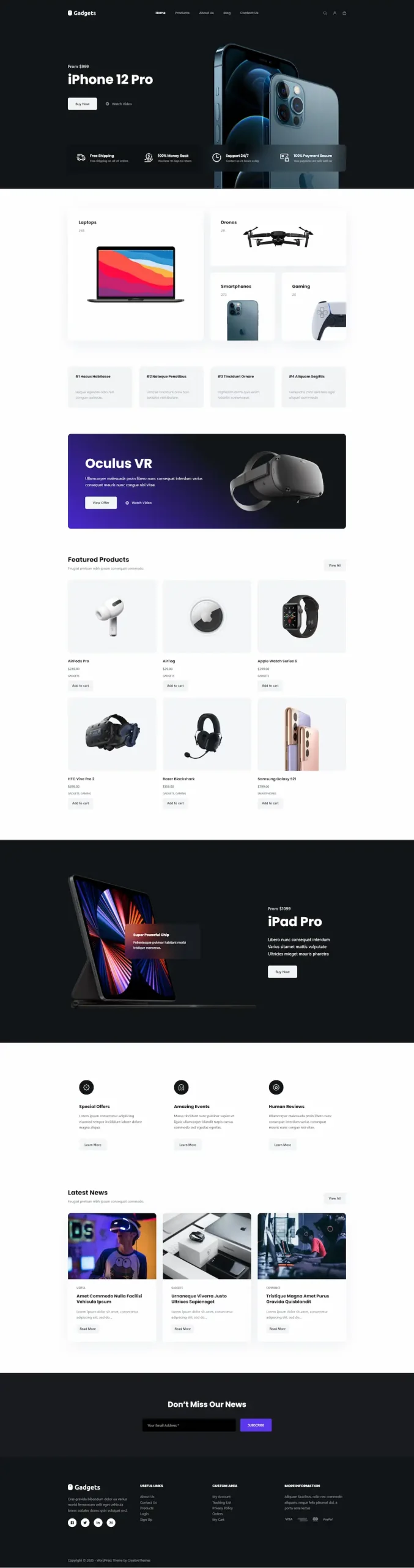 gadgets 模板预览