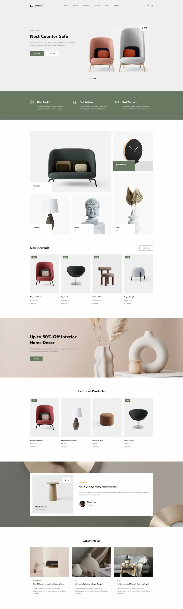 home-decor 模板预览