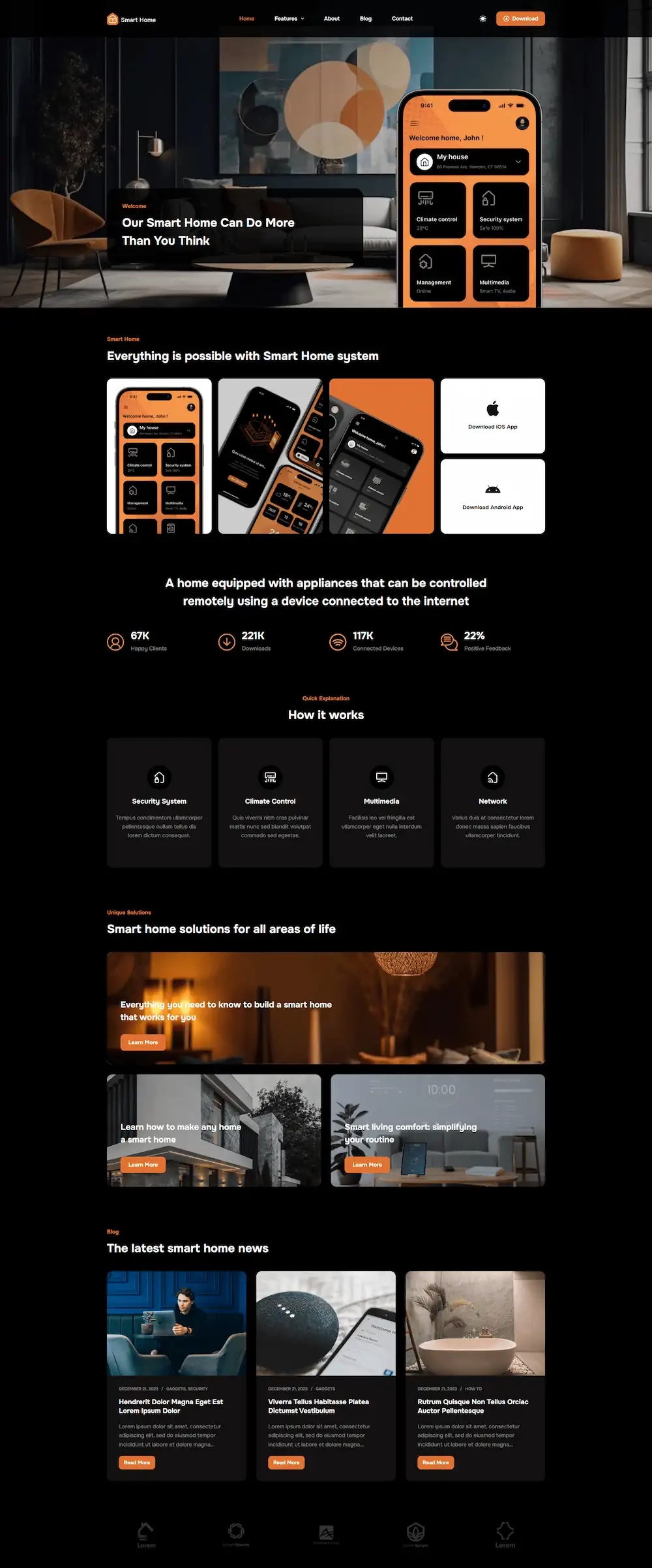 smart-home 模板预览