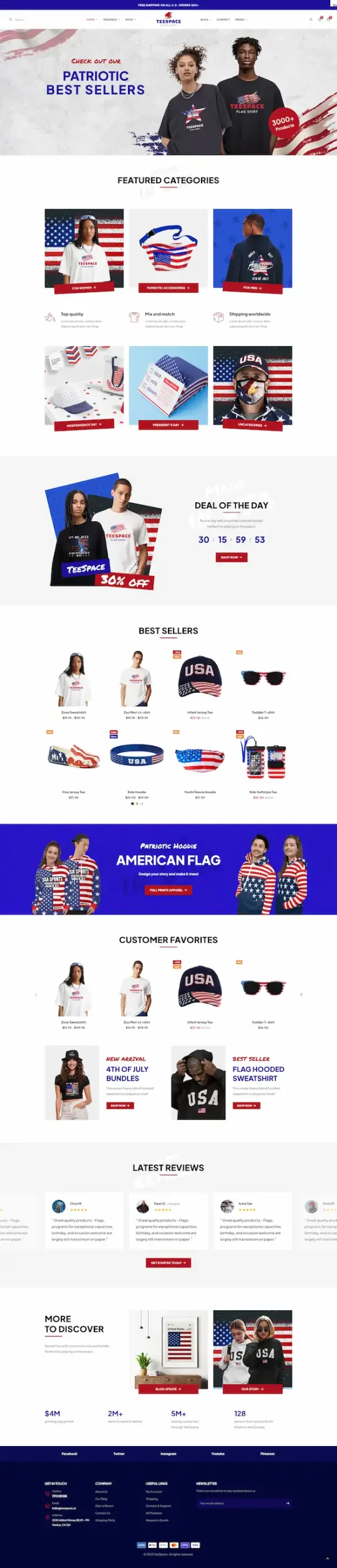 american 模板预览