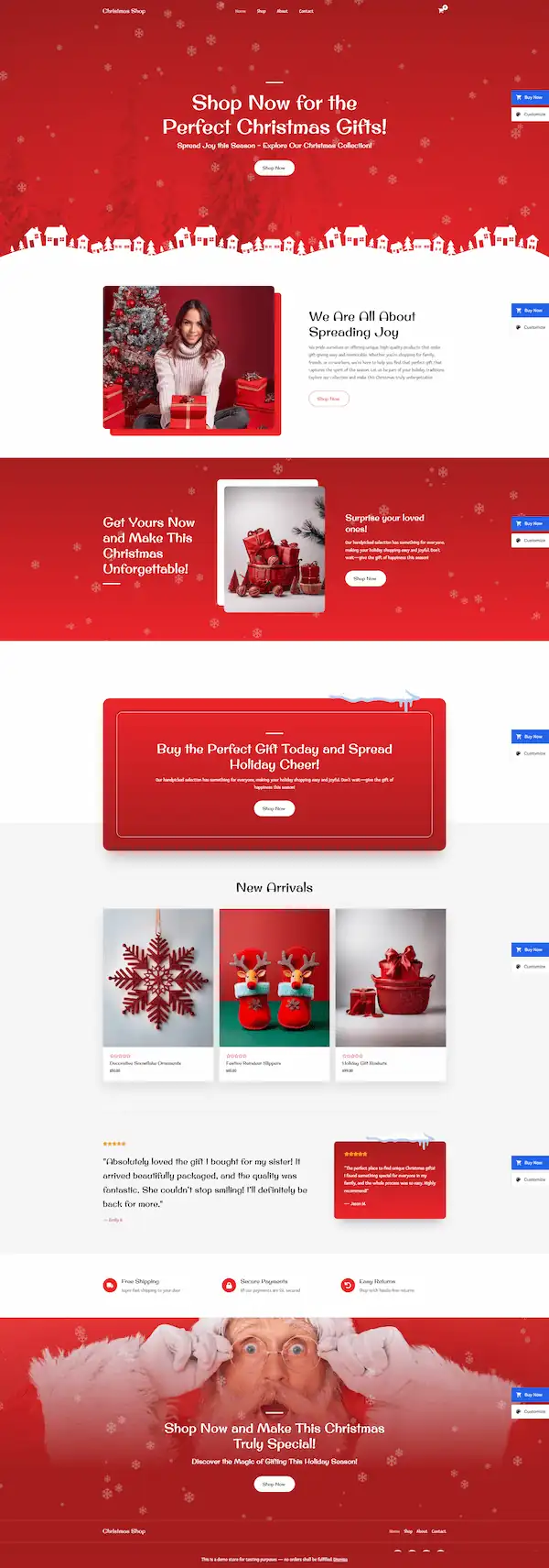 christmas-store 模板预览