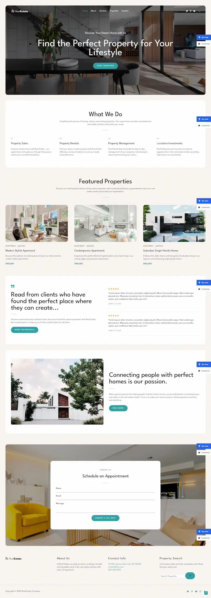 real-estate-company 模板预览